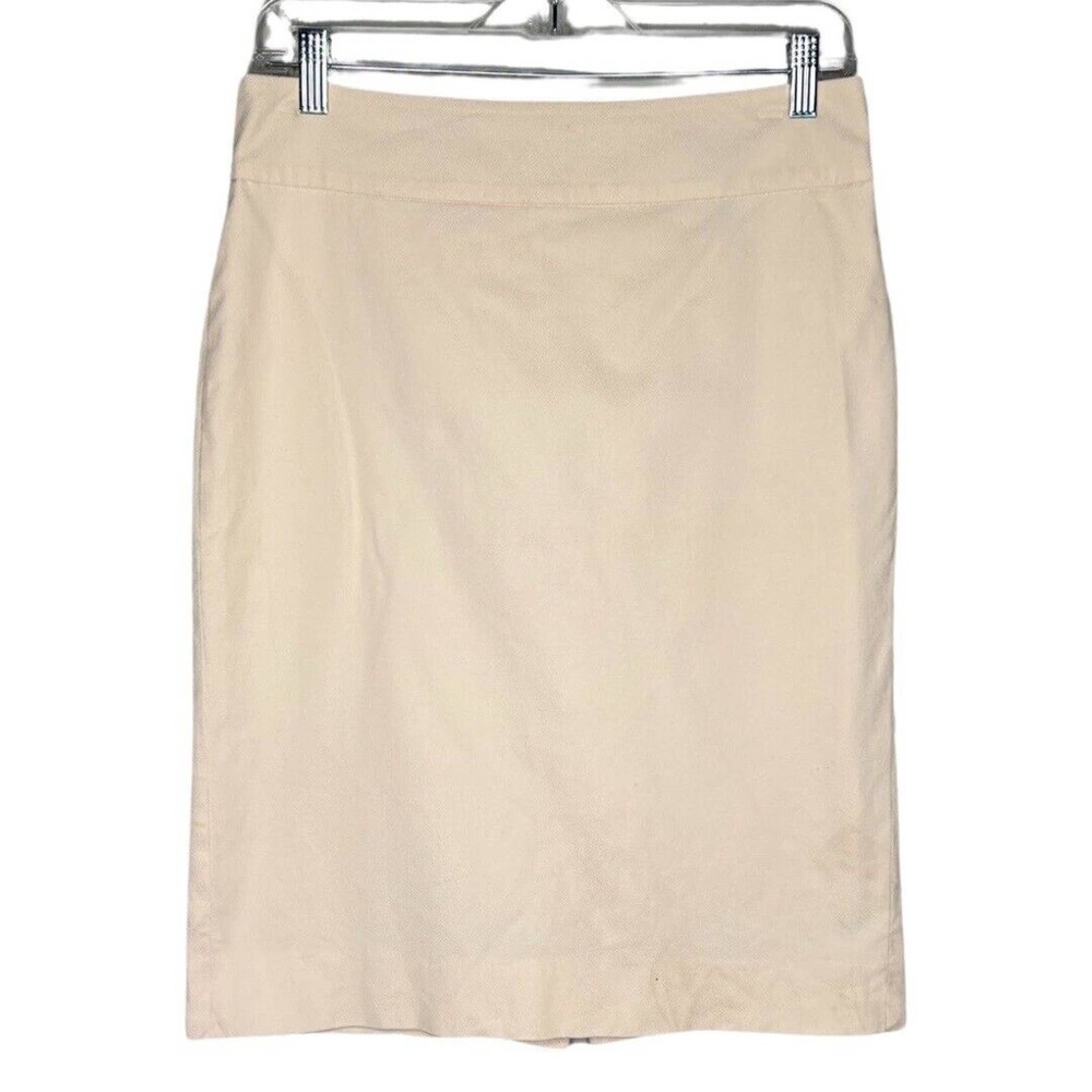 Lands End Skirt Womens 6‎ Blush Pink Pencil Straight Career Neutral Minimalist